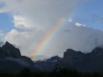 Rainbow over Cave Creek Canyon 